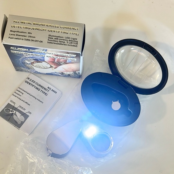 All - metal magnifier - led currency detecting/ jewelry identifying type - Picture 5 of 8